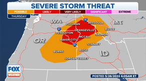 Severe storms possible Thursday across Pacific Northwest