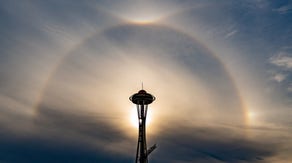 Sun-sational sight: Seattle area gets colorful signal that rain is on the way