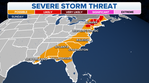 Severe Thunderstorm Watches issued for 26.6 million Americans