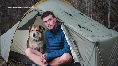 New Jersey man returns home after walking across world with his dog