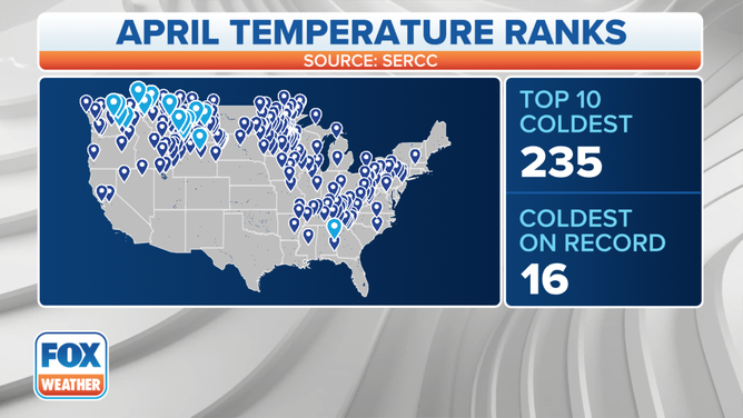 April Cold Temp Ranks