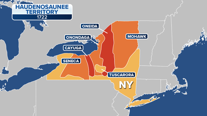 Haudenosaunee Territory, according to the Smithsonian.