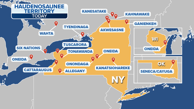 Haudenosaunee Territory, according to the Smithsonian.