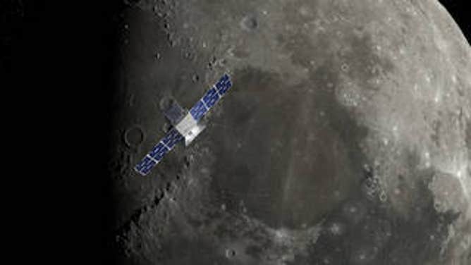 CAPSTONE over the lunar North Pole: After arrival at the Moon, CAPSTONE will begin its 6-month-long primary mission. The mission will validate a near rectilinear halo orbit’s characteristics by demonstrating how to enter into and operate in the orbit. Credits: Illustration by NASA/Daniel Rutter