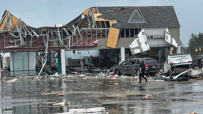 Gaylord, Michigan tornado damage 5/20/22
