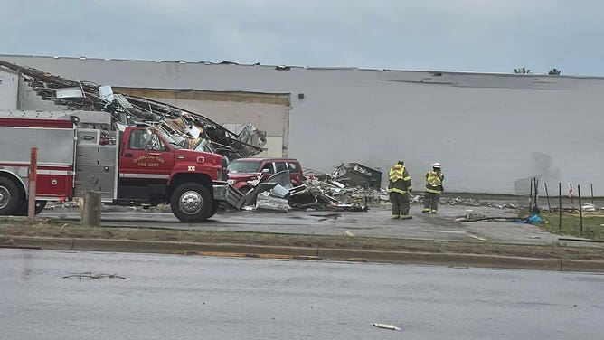 Gaylord, Michigan tornado damage 5/20/22