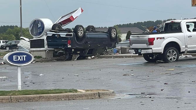 Gaylord, Michigan tornado damage 5/20/22