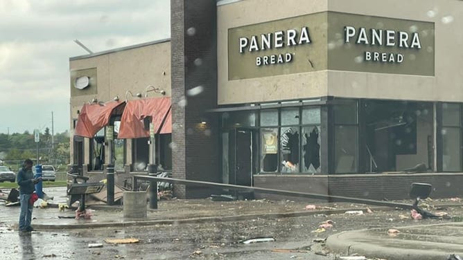 Gaylord, Michigan tornado damage 5/20/22