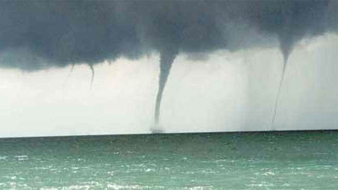 Examples of waterspouts