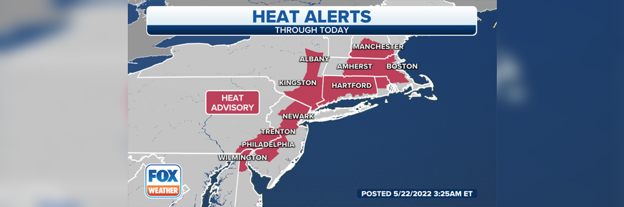 Steamy Sunday: Summerlike temperatures to remain in the Northeast