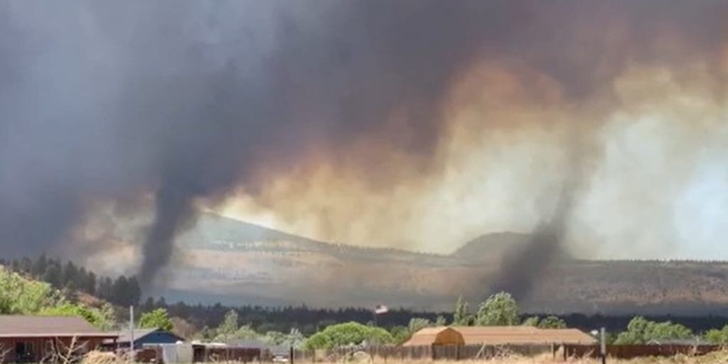 Watch a fire whirl Arizona wildfire makes its own weather while