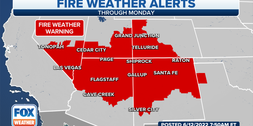 Fire weather threat heightened by dry thunderstorms, excessive heat in ...