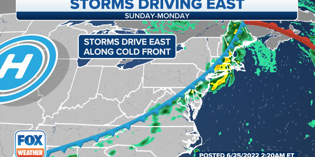 Soggy commute for the Northeastern Seaboard | Fox Weather