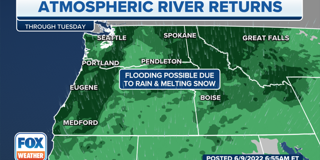 Atmospheric River Soaking Pacific Northwest Could Bring Wettest June On ...