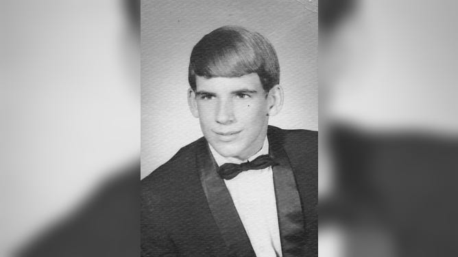 Norcross's high school graduation photo from 1968.