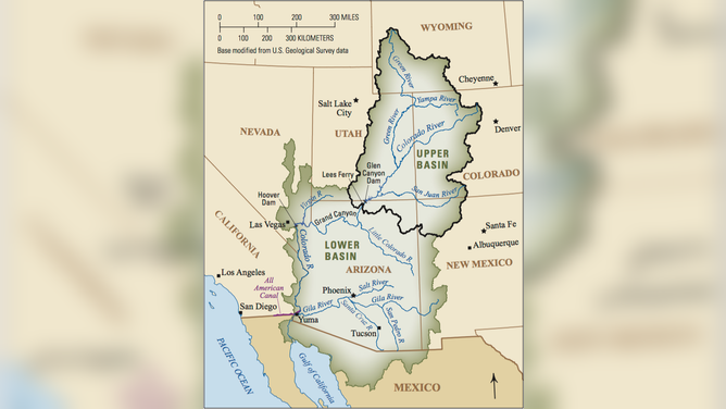 Map of the Colorado River basin.