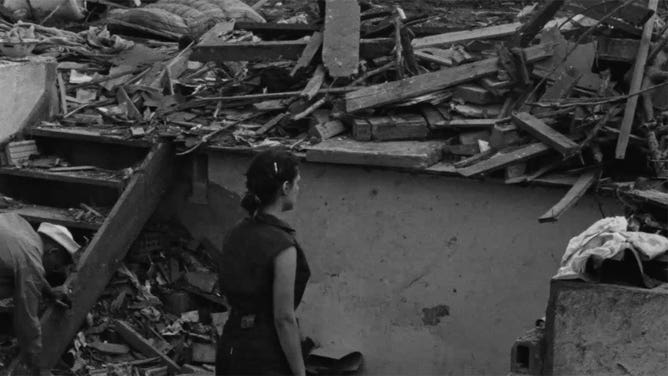 Storm damage in Lansing, Michigan 6/11/1953