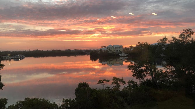 Saharan dust makes for brilliant sunsets in Naples, Florida.