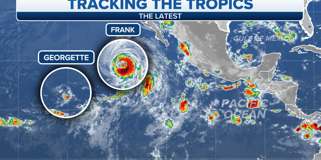 Frank, Georgette siguen saliendo de la costa de México; Posibles corrientes de resaca en California Frank, Georgette siguen saliendo de la costa de México; Posibles corrientes de resaca en California