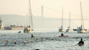 The New York City Triathlon has a complicated history with the Hudson River