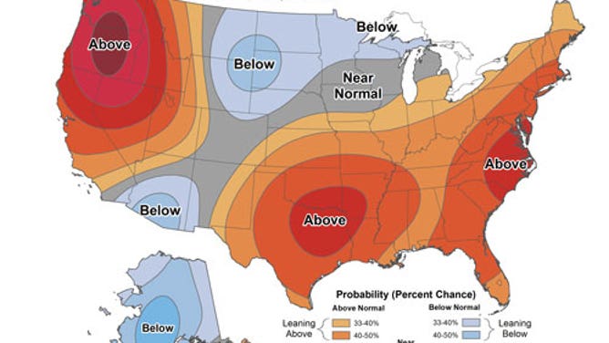 The Climate Prediction Center 6 to 10 day temperature outlook as of July 20 2022