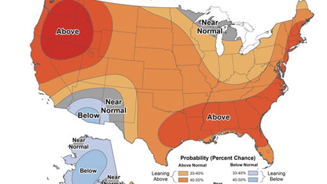 The Climate Prediction Center 8 to 14 day temperature outlook as of July 20 2022