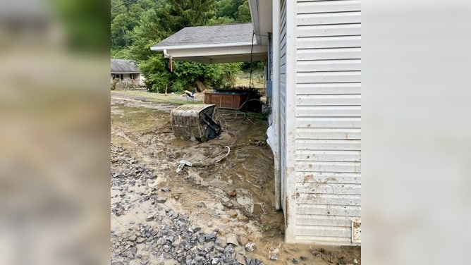 Flooding damages in Buchanan County, Virginia.