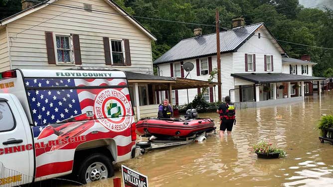 Floyd County, Kentucky Emergency and Rescue Squad response to flooding on July 28, 2022.
