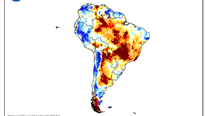 sequía en sudamérica