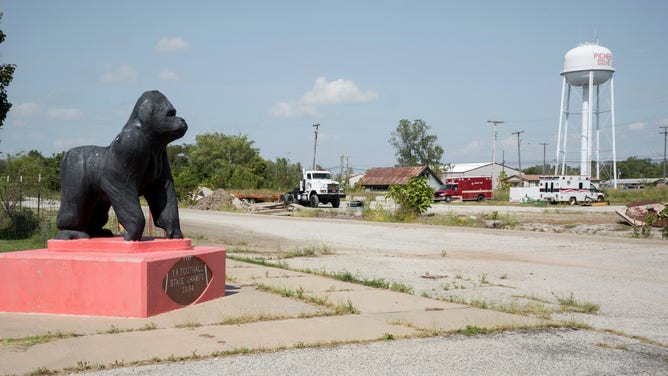 A ghost town in Oklahoma, off of Route 66.