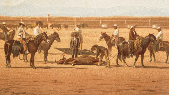 Vaqueros in Mexico in late 19th century