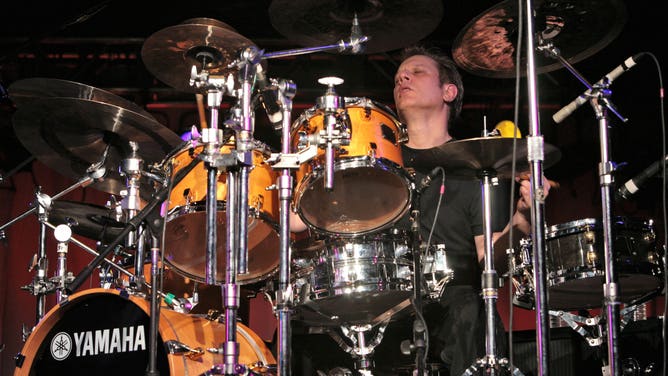 Dave Weckl performs live.