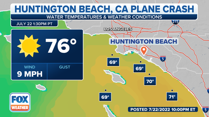Huntington Beach plane crash weather conditions