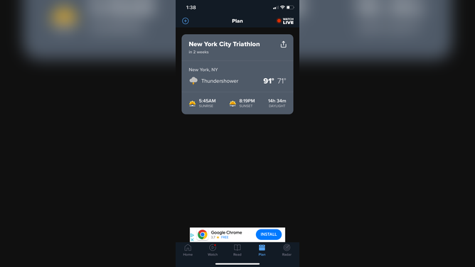 FutureView in the free FOX Weather app can help you plan ahead.