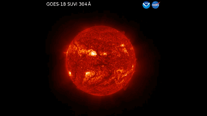 GOES-18 instrument records explosive sun activity 