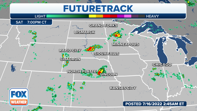 Futuretrack Saturday storms