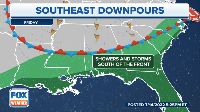 Southeast wet weather event