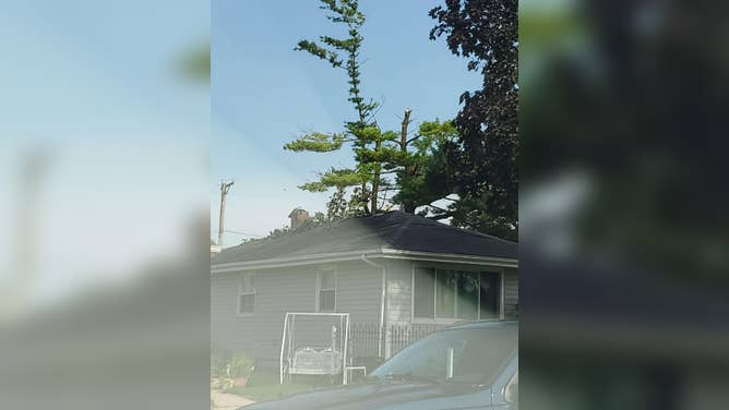 Tornado damage outside Chicago