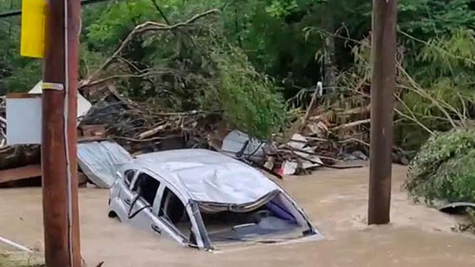 Flooding in Hazard Kentucky on July 28 2022