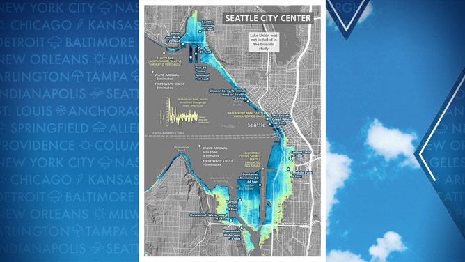 Map showing potential tsunami inundation from a future 7.5 quake