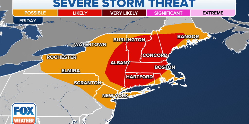 Severe Thunderstorm Watch issued as Northeast braces for risk of