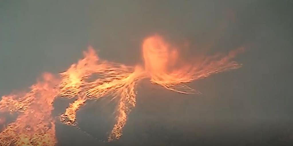 Watch ‘firenado Swirls Out From Large Brush Fire In California Fox Weather 5735