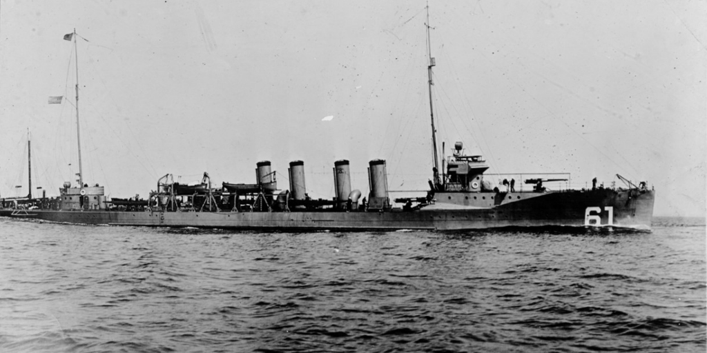 Divers discover the wreckage of the first US Navy destroyer sunk by enemy fire