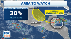 Central American tropical disturbance could develop over southwestern Gulf of Mexico this weekend