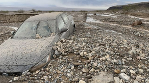 Car swept away in Death Valley as monsoon thunderstorms soak the Southwest