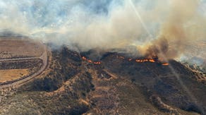 Quail Fire in California threatens structures in Los Angeles County