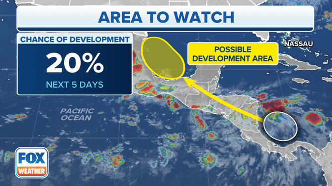 The National Hurricane Center is monitoring the Bay of Campeche in the southwestern Gulf of Mexico for possible tropical development over the next five days.