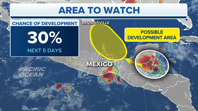 Area to watch in the southwestern Gulf of Mexico