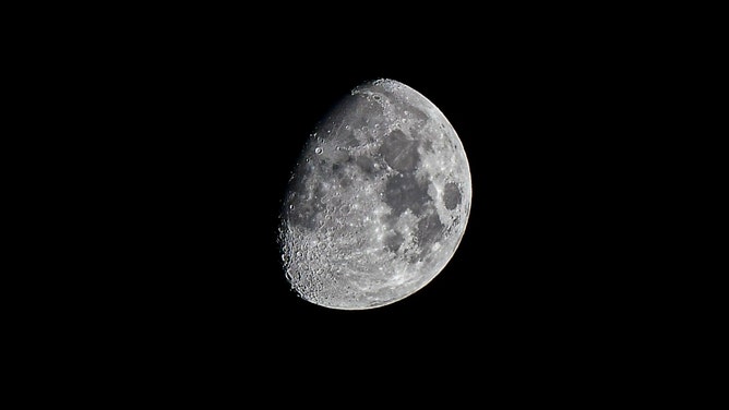 A waxing gibbous moon