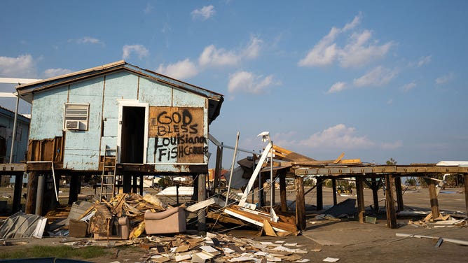 Hurricane Ida damage in Louisiana 2021